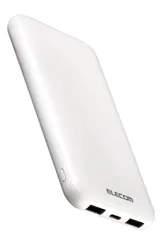 エレコム モバイルバッテリー 10000mAh 15W 3ポート Type-C×1 USB-A×2 microB(入力専用) ホワイト DE-C66-10000WH [ホワイト]
