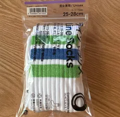 《限定》ファミマ　福袋2026 ラインソックス ラメ 25-28cm 男女兼用