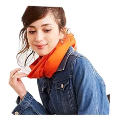 [ZAMLYSYS] 【22色】マフラー レディース ふわふわ メンズ カシミヤタッチ 無地 上質 軽量 暖かい 春秋冬 柔らかい ロングマフラー 防寒 大判 冷房対策 やさしい肌ざわり 結婚式 通勤 パーティー 旅行 (オレンジ-27)