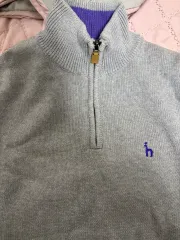 HAZZYS へジス ハーフジップアップニット L サイズ 100 105