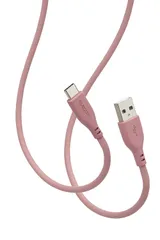 エレコム Type-C ケーブル USB-A & USB-C 2m 15W 柔らかい やわらか シリコン 【iPhone15 対応検証済】 モーブブラウン MPA-ACSS20BR 