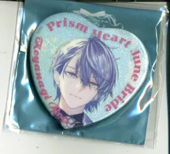 ANYCOLOR株式会社 Prism Heart June Bride にじさんじ 小柳ロウ/ハート缶バッジ Aグループ 文字あり