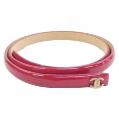 期間限定値下げ！CHANEL 赤 ココマーク ベルト サイズ 90/36 - メルカリ