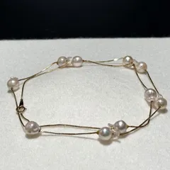 【K18/照り強】アコヤ真珠 パール ロング ネックレス 7.54〜8.40㎜ 60㎝ 11.3g 本真珠 リアル pearl jewelry necklace アクセサリー SS164