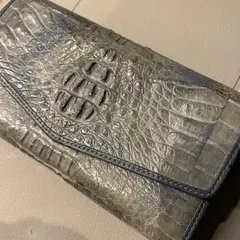 【東あずま店　併売品】　ロダニア　RODANIA　鰐革　leather　レザー　財布　ウォレット　長財布　ミントグリーン　わに　ワニのサムネイル