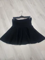 黒色 フレア ミニ スカート