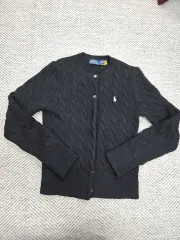 ポロ ラルフローレン ブラック ケーブル カーディガン M 韓国国内正規品