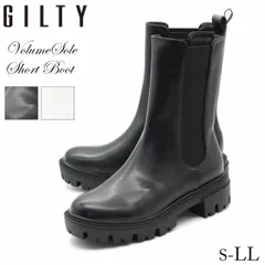   GILTY ギルティー ブーツ サイドゴア ショートブーツ ショート タンクソール レディース 靴 歩きやすい 疲れにくい ボリューム 美脚  黒 白 ブラック 厚底 GL250 ssc