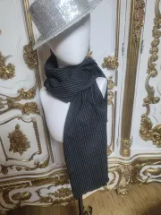 縦ストライプ ブラック マフラー