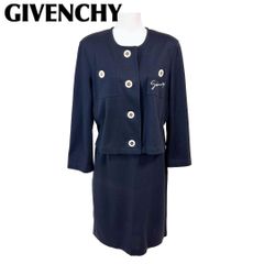 GIVENCHY ジバンシー ヴィンテージ セットアップ ノーカラー 13号 黒 