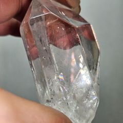 高品質 アイリス水晶 24面体 ヴォーゲルワンド クリアクォーツ 虹