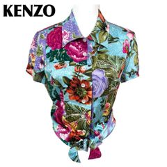 希少 エルカ期 KENZO ケンゾー 花柄 総柄 テーラードジャケット M