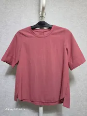 ラウンドネック半袖ブラウス