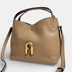 極美品 FURLA PRIMULA ホーボー ハンドバッグ 2way レザー
