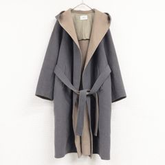 美品✨ボールジィ シャムリバーガウンコート ダブルフェイス グレー 34