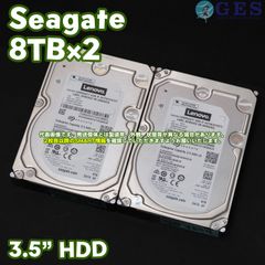 2台セット】Seagate 3.5インチHDD 8TB ST8000NM0055 動作中古品【B2K