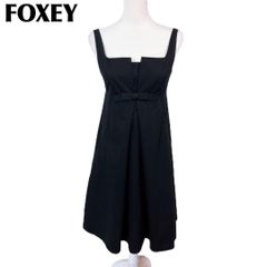 C974 美品 FOXEY NEW YORK キャミワンピース リボン Aライン - メルカリ