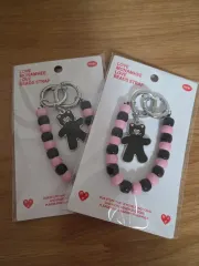 (新品 2個 まとめ売り) モナムヒ ブルピン ビーズ ストラップ キーホルダー