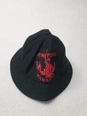 MLB ニューヨーク・ヤンキース 黒 カラー バケットハット 帽子 56 58cm