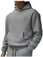 [ナイキ] ジョーダン セットアップ対応モデル ブルックリン プルオーバー パーカー Jordan DQ7466-091 カーボンヘザー/ホワイト 上着 上下 スポーツウェア ジム 筋トレ トレーニング 正規品 フ [091：カーボンヘザー/ホワイト] [M]