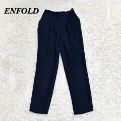 ENFOLD エンフォルド ダブルクロス クロップドパンツ 黒 36 - メルカリ