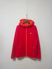 メンズ) le coq sportif ルコックスポルティフ レッド フリース フードジップアップ