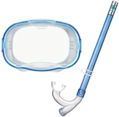 リーフツアラー Reef Tourer マリン スノーケリング2点セット マスク+スノーケル RC9202 ジュニア用 キッズ シュノーケリング マスク フィン ゴーグル 子供 海水浴 海 水遊び  RC9202 CLB クリアライトブルー