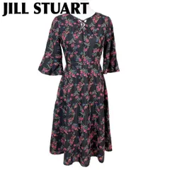 ジルスチュアート JILL STUART 長袖ワンピース フレア 4 花柄
