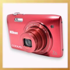 極美品｜Nikon COOLPIX S3500 デジタルカメラ 光学7倍ズーム 有効画素