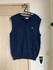 ラコステ ヴィンテージ ネイビー ニット ウール ベスト
