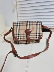 バーバリー 正規品 チェック クロスバッグ
