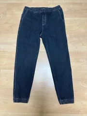 ネイビー デニム ジョガーパンツ イージーパンツ(新品)