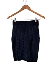 GUESS ゲス　タイトスカート　ニット　レディース　ネイビー　紺　XSサイズ【Z1747】