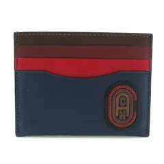 COACH(コーチ) カードケース - 89211 ネイビー×ボルドー×マルチ レザー