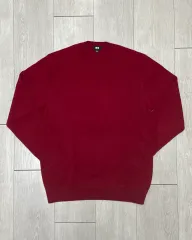 UNIQLO カシミア ニット レッド L (着用画像あり)