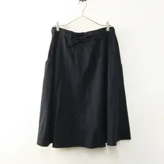 未使用 ニコアンド niko and… TRストフレアイージースカート L＼ネイビー  ドロスト ゴム フレア【2400014803877】