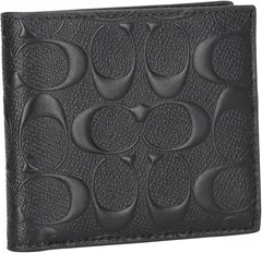 二つ折り財布 メンズ アウトレット COACH F75363 BLK ブラック [並行輸入品]