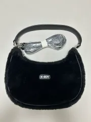 ノルディ エコー ファー HOBO BAG ブラック ショルダーバッグ クロス