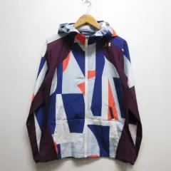 アンダーアーマー UNDER ARMOUR スポーツウェア ウインドブレーカー L 総柄 LOOSEタイプ 薄手 ジップ ブルゾン パーカー