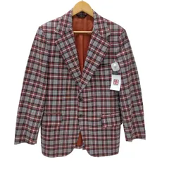 ユーズドフルギ USED古着 Anderson Little Co. 社製 50-60S  裏地背抜き チェック 2B テーラード ジャケット vintage ヴィンテージ メンズ 表記無 
