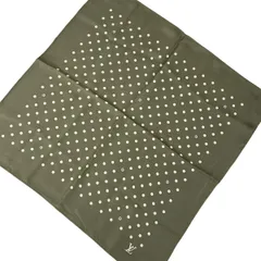 LOUIS VUITTON(ルイヴィトン) スカーフ美品  - カーキ ドット柄