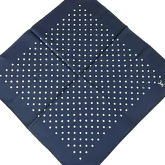LOUIS VUITTON(ルイヴィトン) スカーフ美品  - ネイビー ドット柄