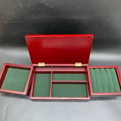木製アクセサリーケース　ジュエリーケース　収納大容量　美品　小物入れ　収納ケース