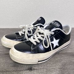 Converse One Star Black Leather 25cm - メルカリ