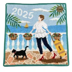 FEILER(フェイラー) 小物美品  - ライトブルー×グリーン×マルチ ハンドタオル/スターティングオーバー/2025年アニュアルバージョン