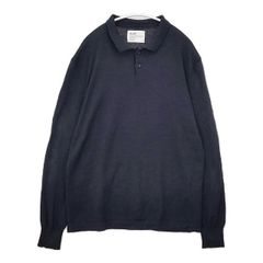 美品 トワロニエ ポロニット オーバーサイズ プルオーバー 黒 サイド 