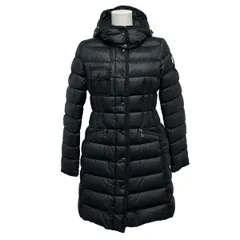 MONCLER(モンクレール) ダウンコート サイズ1 S レディース美品  HERMINE(エルミンヌ) I20931C00042 黒 冬物 ダウン