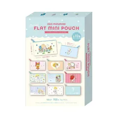 水森亜土 シークレットフラットミニポーチ 【全10種類のうちランダムで1点】