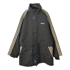 90年代 adidas アディダス ベンチジャケット スポーツ ブラック(メンズ M)中古 古着 X2892