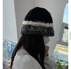 ニット バケットハット